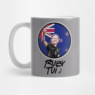 Ruby Tui, New Zealand Rugby icon, kiwi Legend Mug